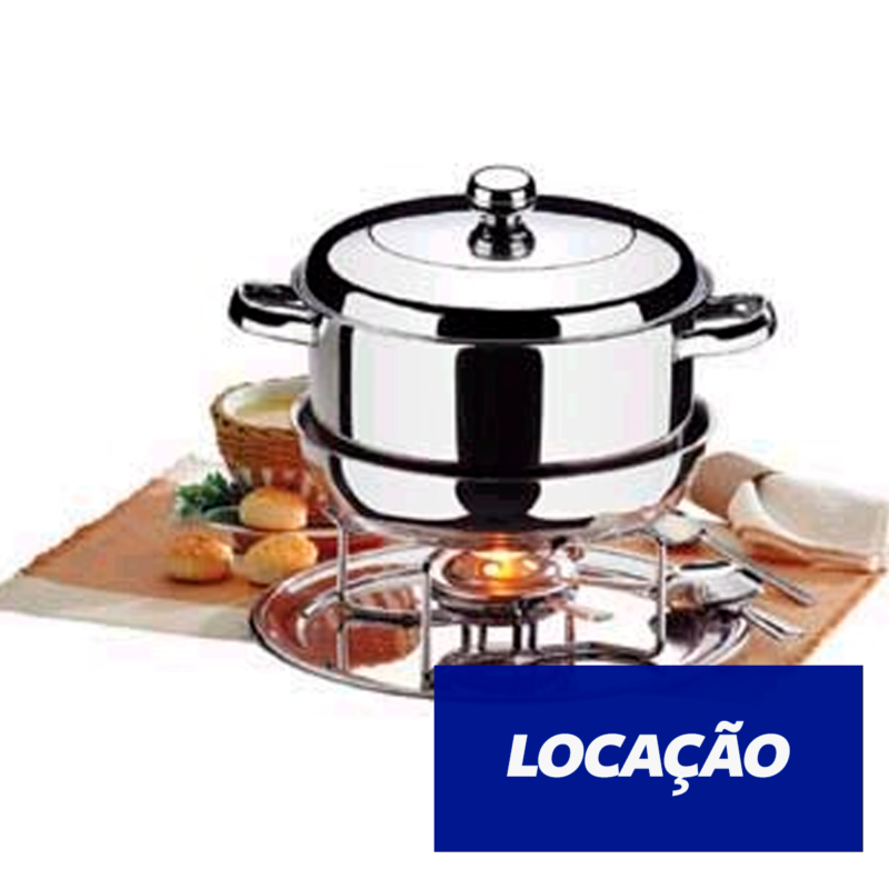 Rechaud de Inox Redondo para locação – Loplast